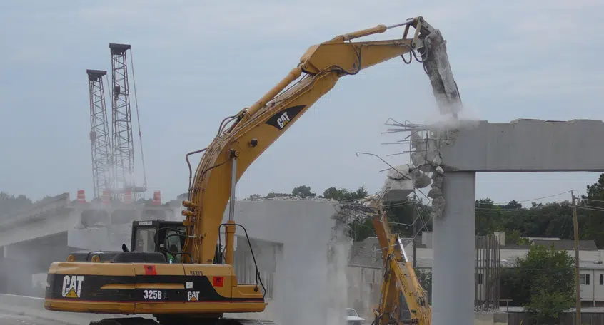 Demolition of IH 10 W / Beltway 8 Interchange, Houston, Texas